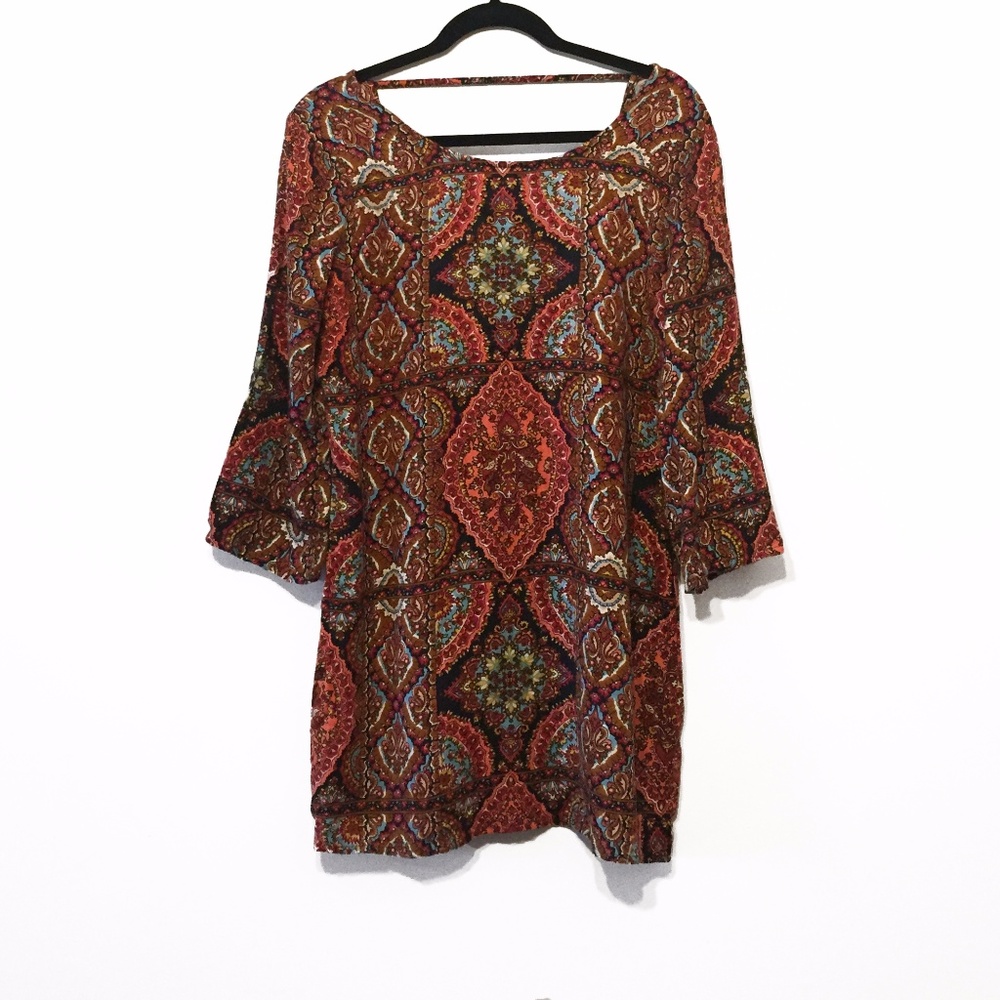 Billabong Bohemian Print Shift Dress
